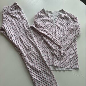 Roller Rabbit White and Pink Heart Pajamas